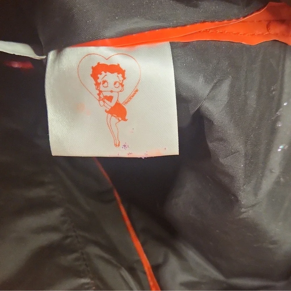Vintage Betty Boop Insulated Lunch Bag Tote Red/Black Handle 8in H x 7in W
